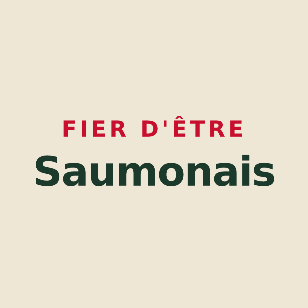 Tote bag « Fier d'être Saumonais » — design pour Saumont