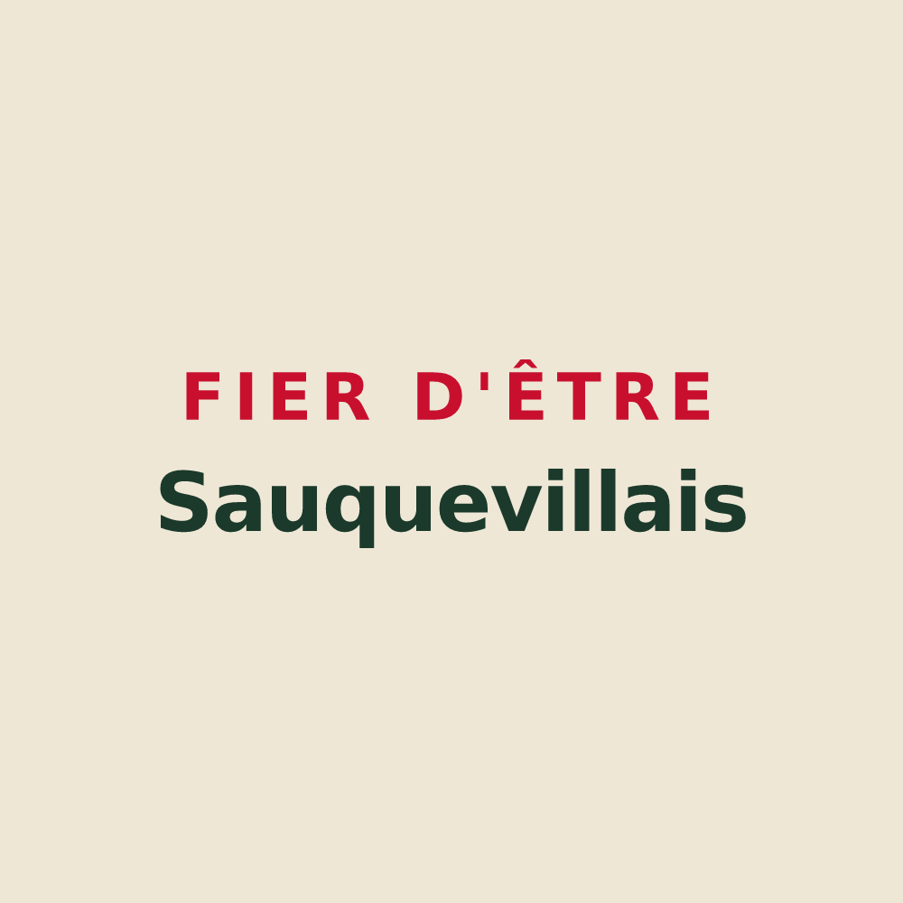 Tote bag « Fier d'être Sauquevillais » — design pour Sauqueville