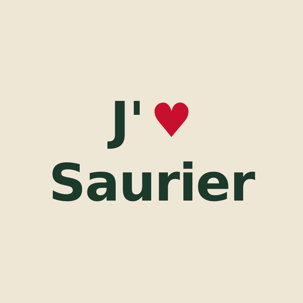 Tote bag personnalisé Saurier — design J'aime Saurier