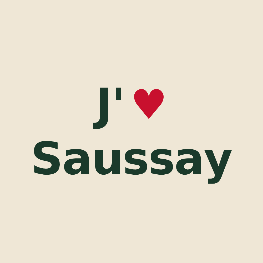 Tote bag personnalisé Saussay — design J'aime Saussay