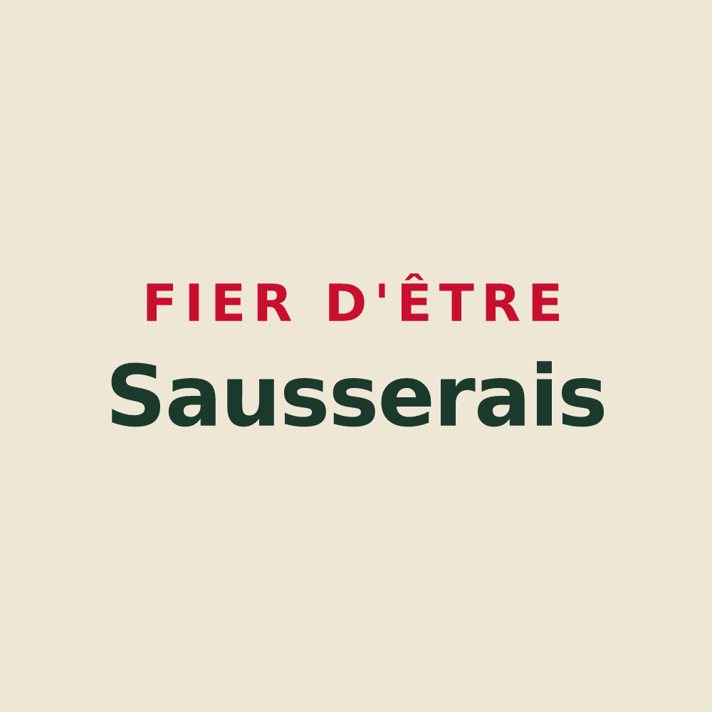 Tote bag « Fier d'être Sausserais » — design pour Saussey