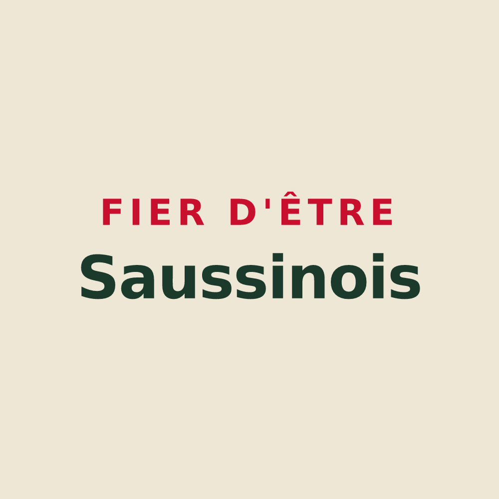 Tote bag « Fier d'être Saussinois » — design pour Saussines