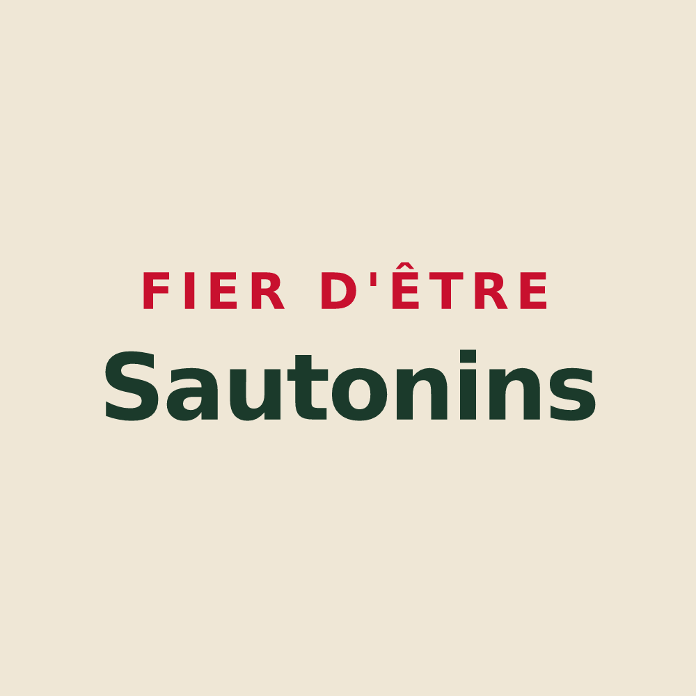 Tote bag « Fier d'être Sautonins » — design pour Sauto