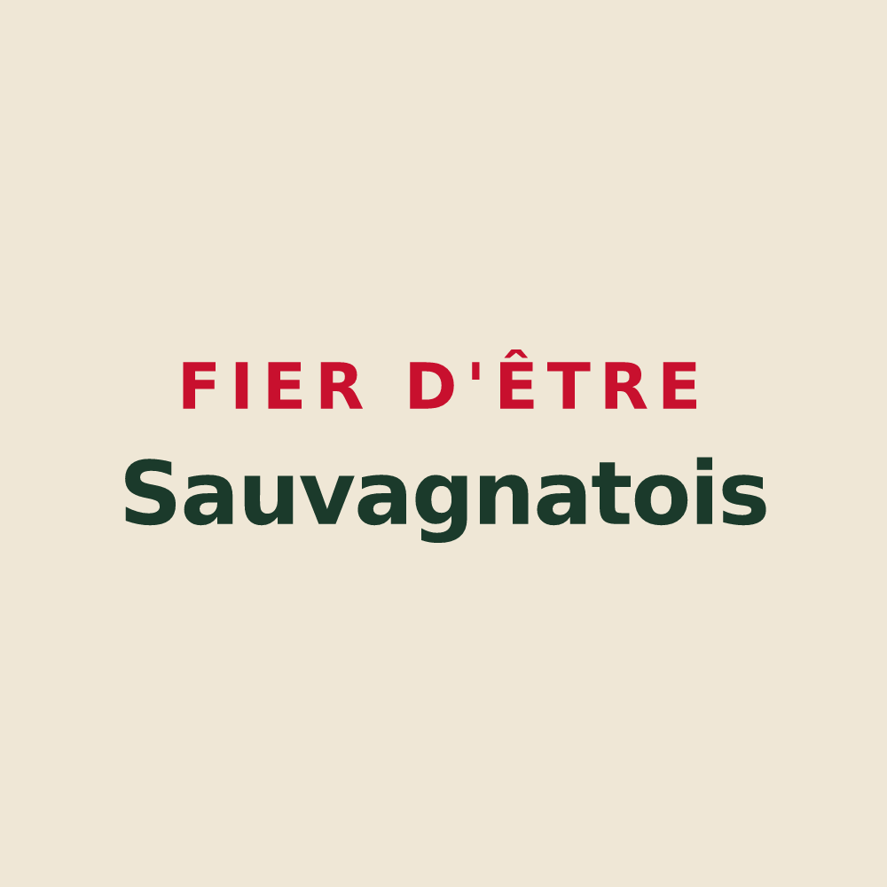Tote bag « Fier d'être Sauvagnatois » — design pour Sauvagnat
