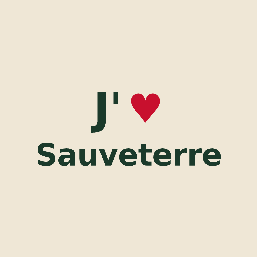 Tote bag personnalisé Sauveterre — design J'aime Sauveterre