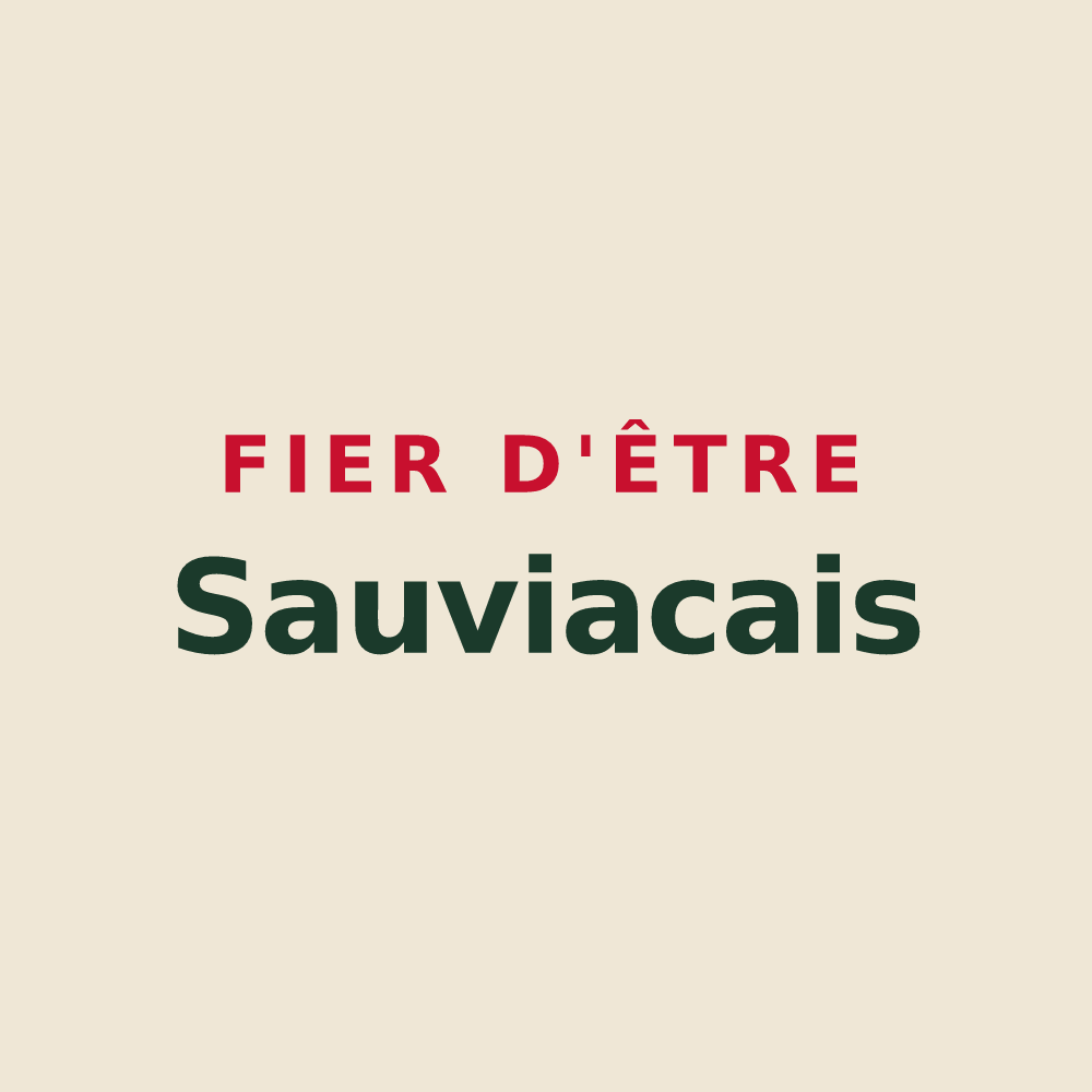 Tote bag « Fier d'être Sauviacais » — design pour Sauviac