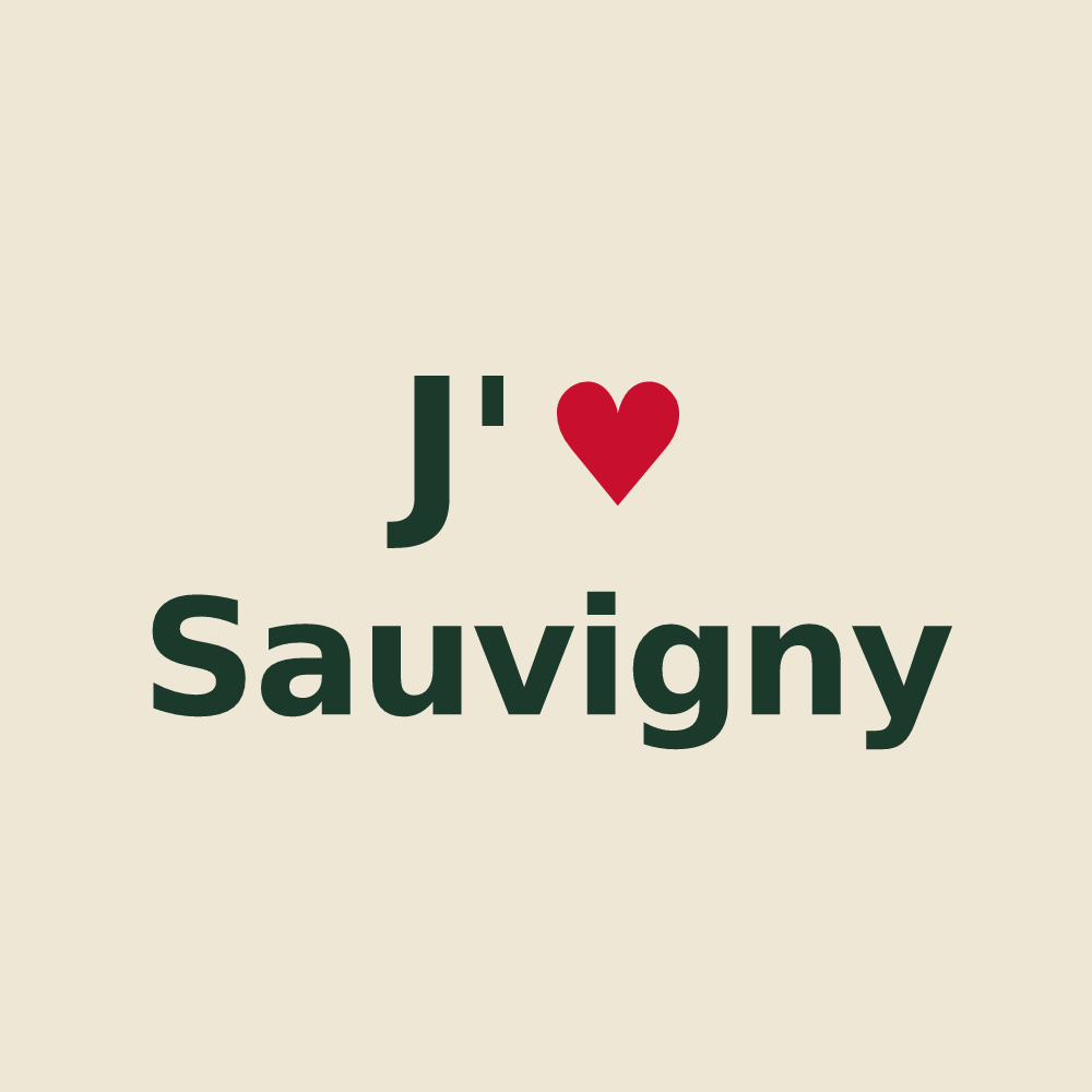 Tote bag personnalisé Sauvigny — design J'aime Sauvigny