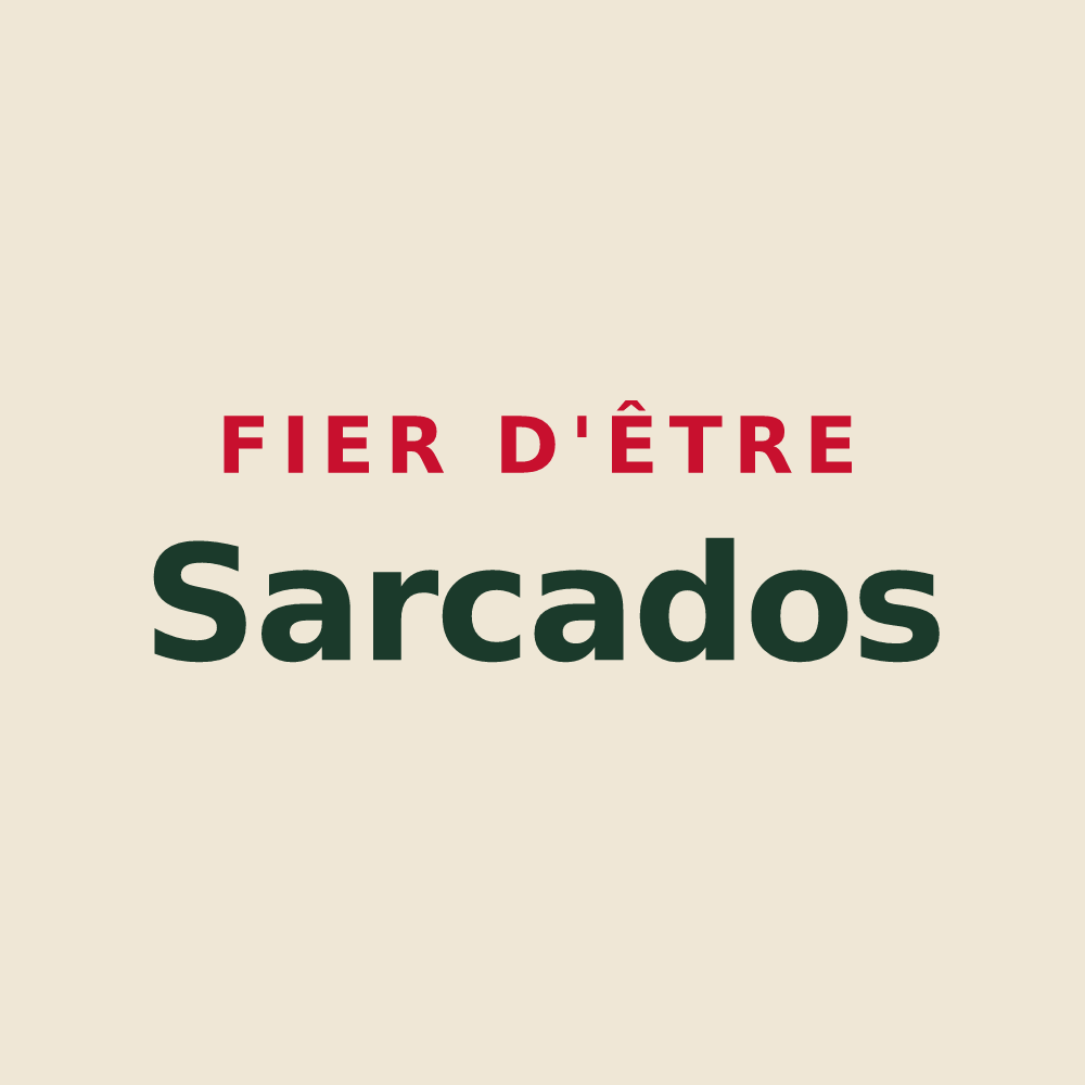 Tote bag « Fier d'être Sarcados » — design pour Sauvoy
