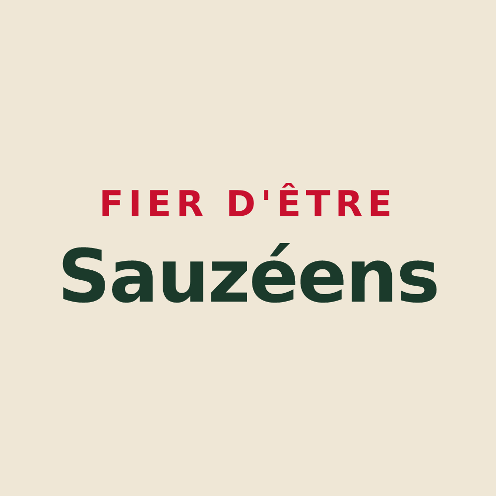 Tote bag « Fier d'être Sauzéens » — design pour Sauzé-entre-Bois