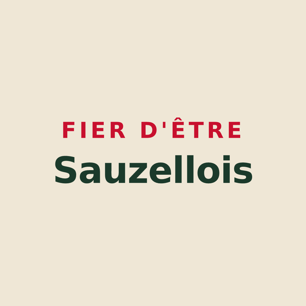 Tote bag « Fier d'être Sauzellois » — design pour Sauzelles