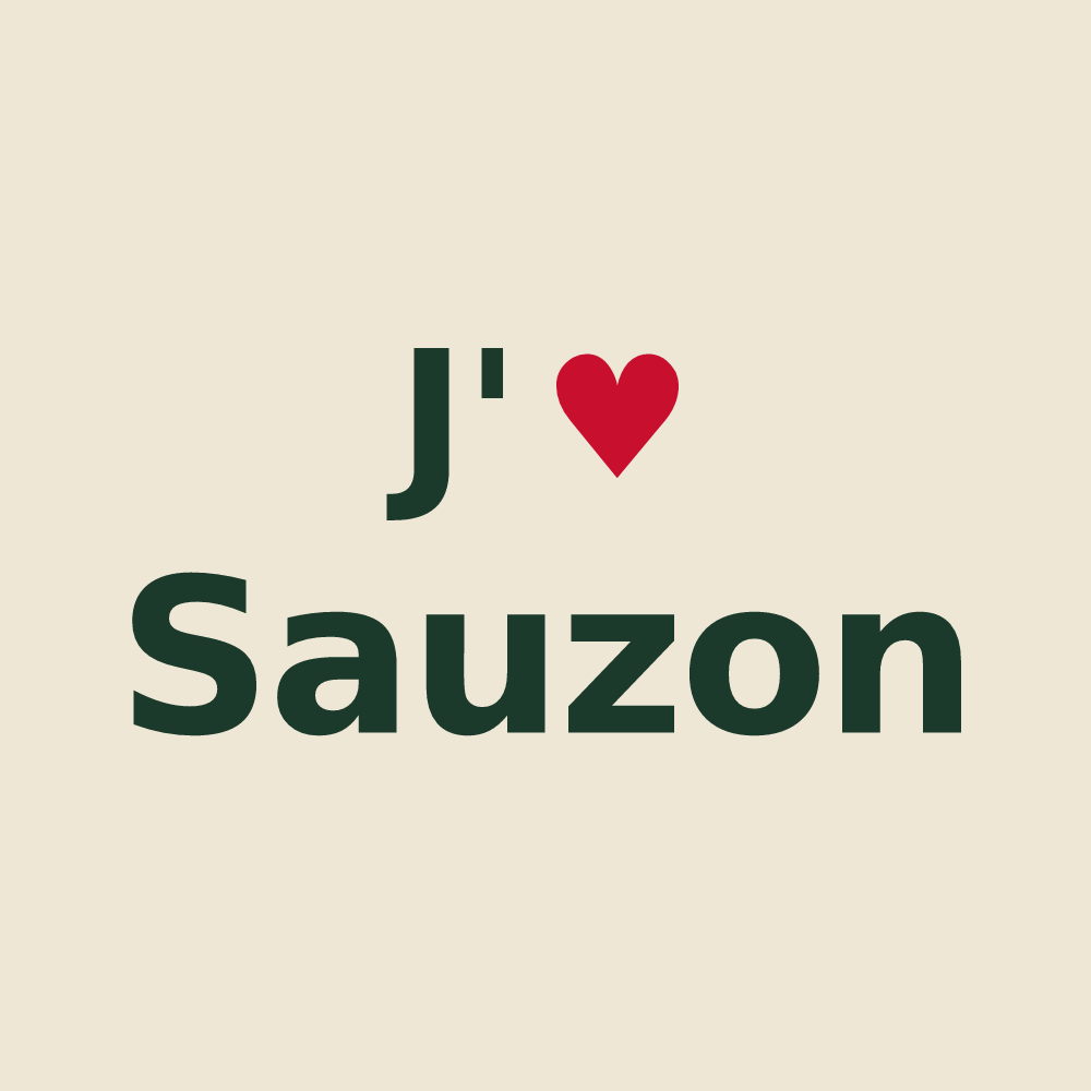 Tote bag personnalisé Sauzon — design J'aime Sauzon