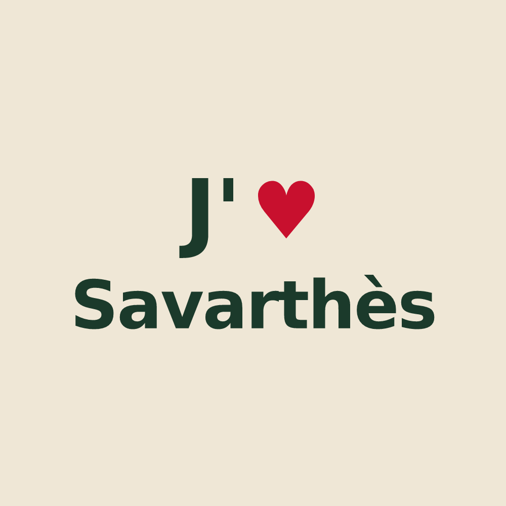 Tote bag personnalisé Savarthès — design J'aime Savarthès