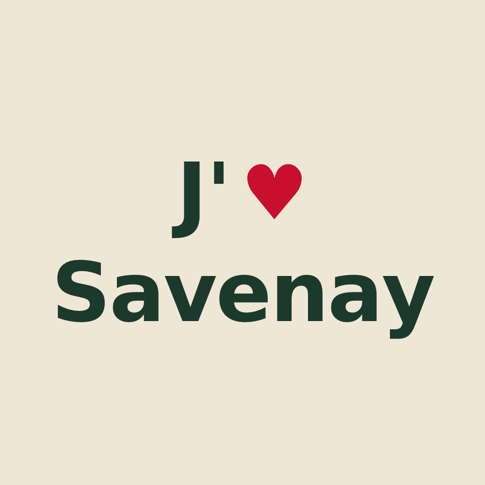 Tote bag personnalisé Savenay — design J'aime Savenay
