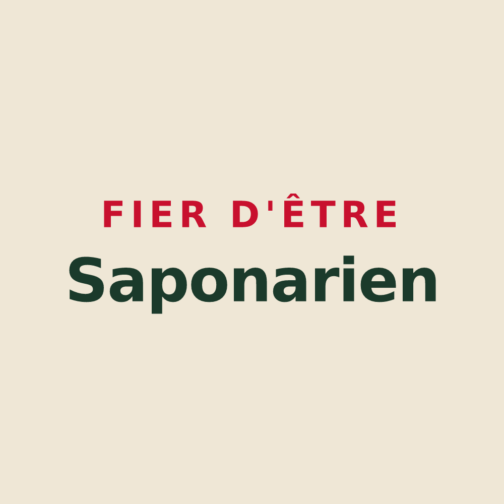 Tote bag « Fier d'être Saponarien » — design pour Savennières