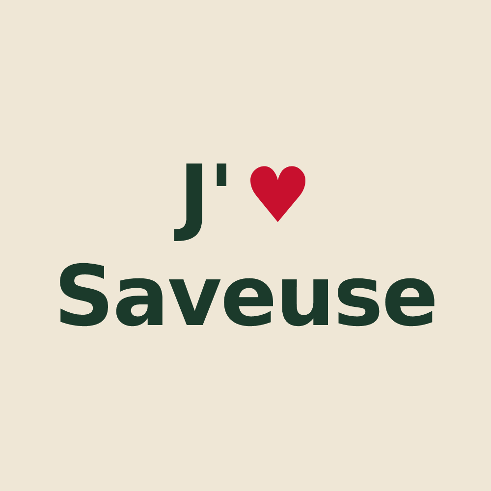 Tote bag personnalisé Saveuse — design J'aime Saveuse