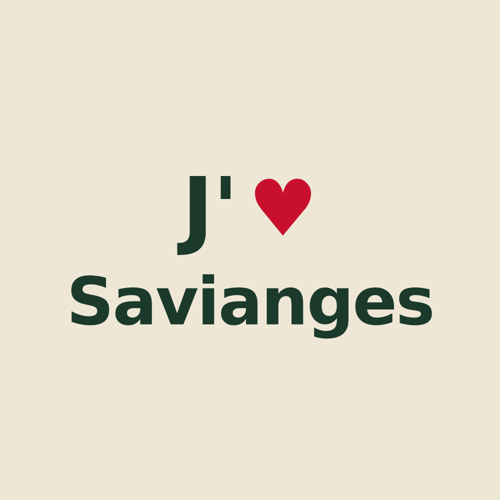 Tote bag personnalisé Savianges — design J'aime Savianges