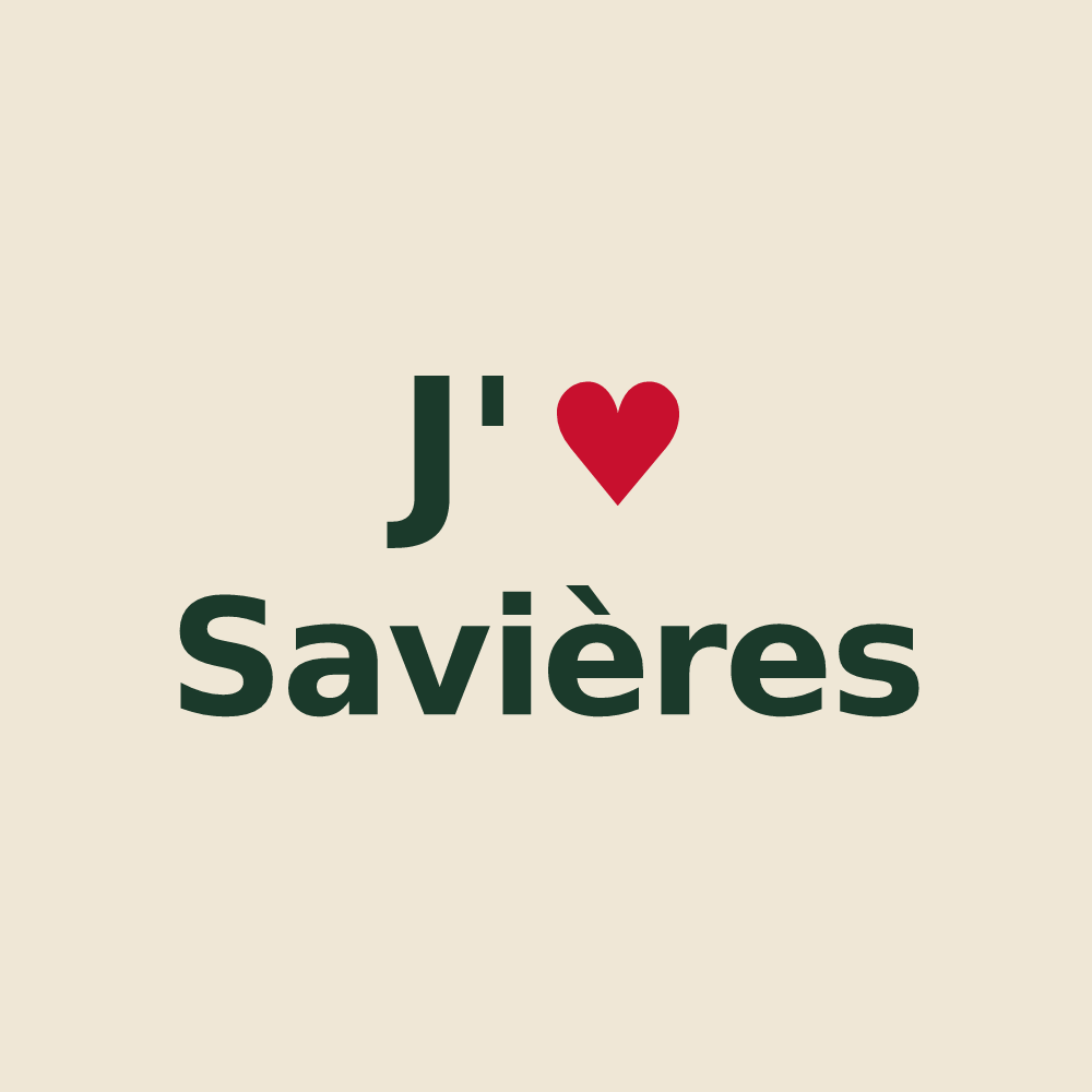 Tote bag personnalisé Savières — design J'aime Savières