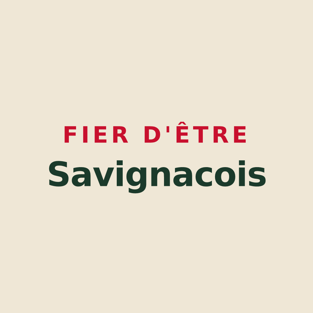 Tote bag « Fier d'être Savignacois » — design pour Savignac-de-Nontron