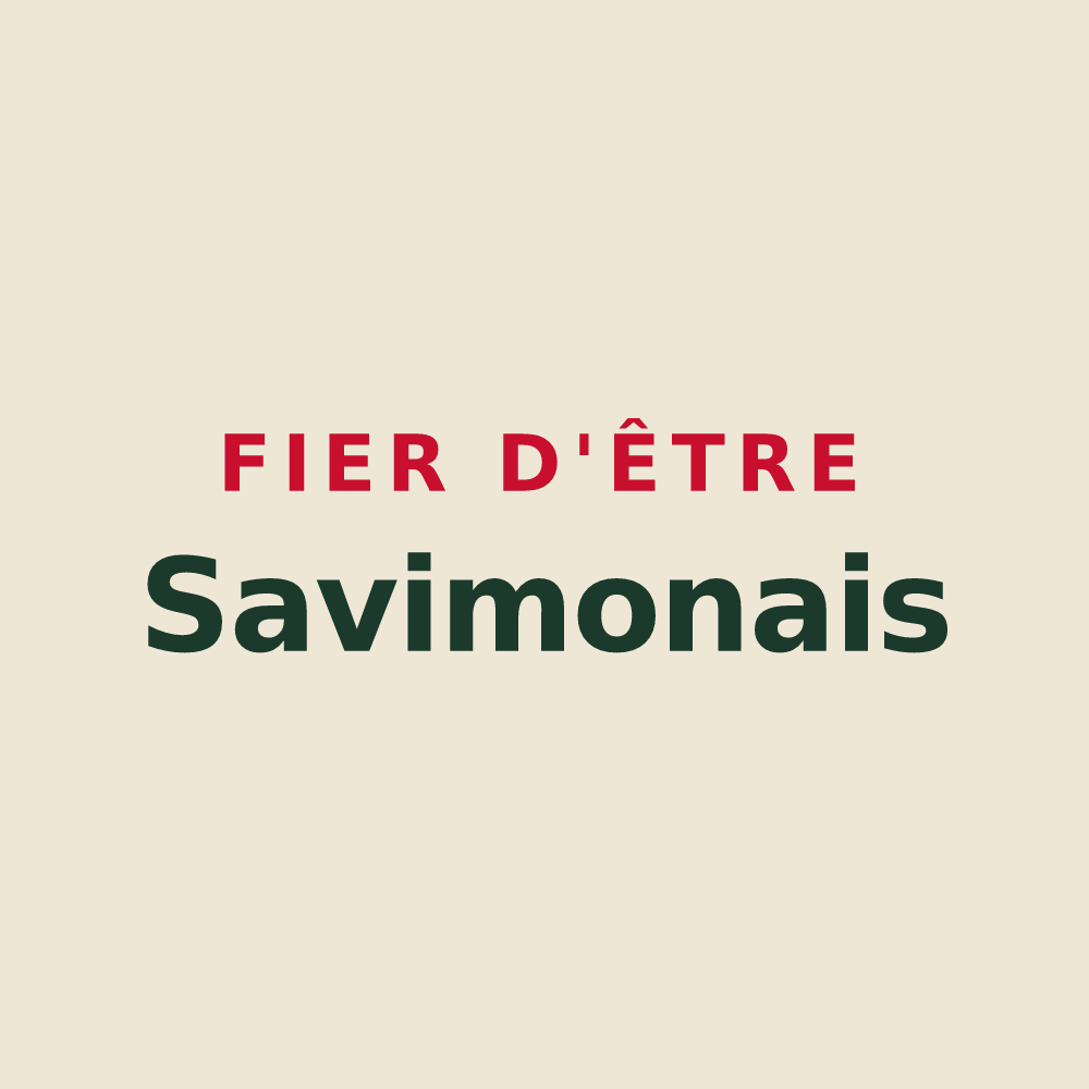 Tote bag « Fier d'être Savimonais » — design pour Savignac-Mona