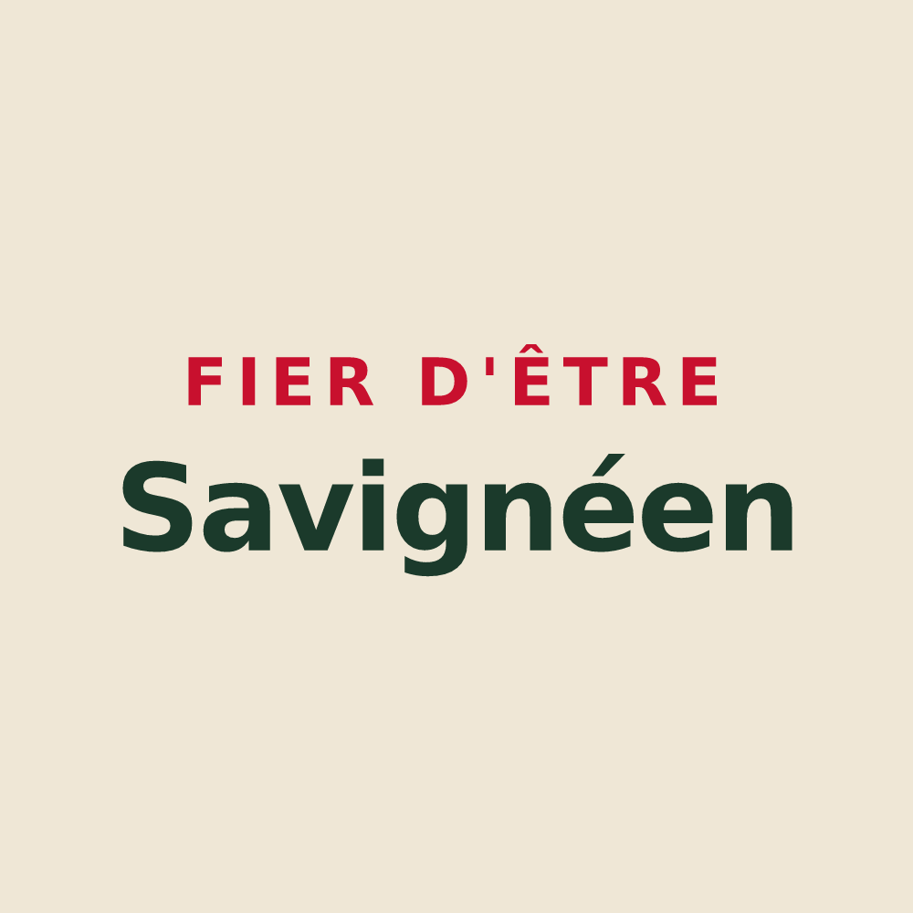 Tote bag « Fier d'être Savignéen » — design pour Savigné-l'Évêque