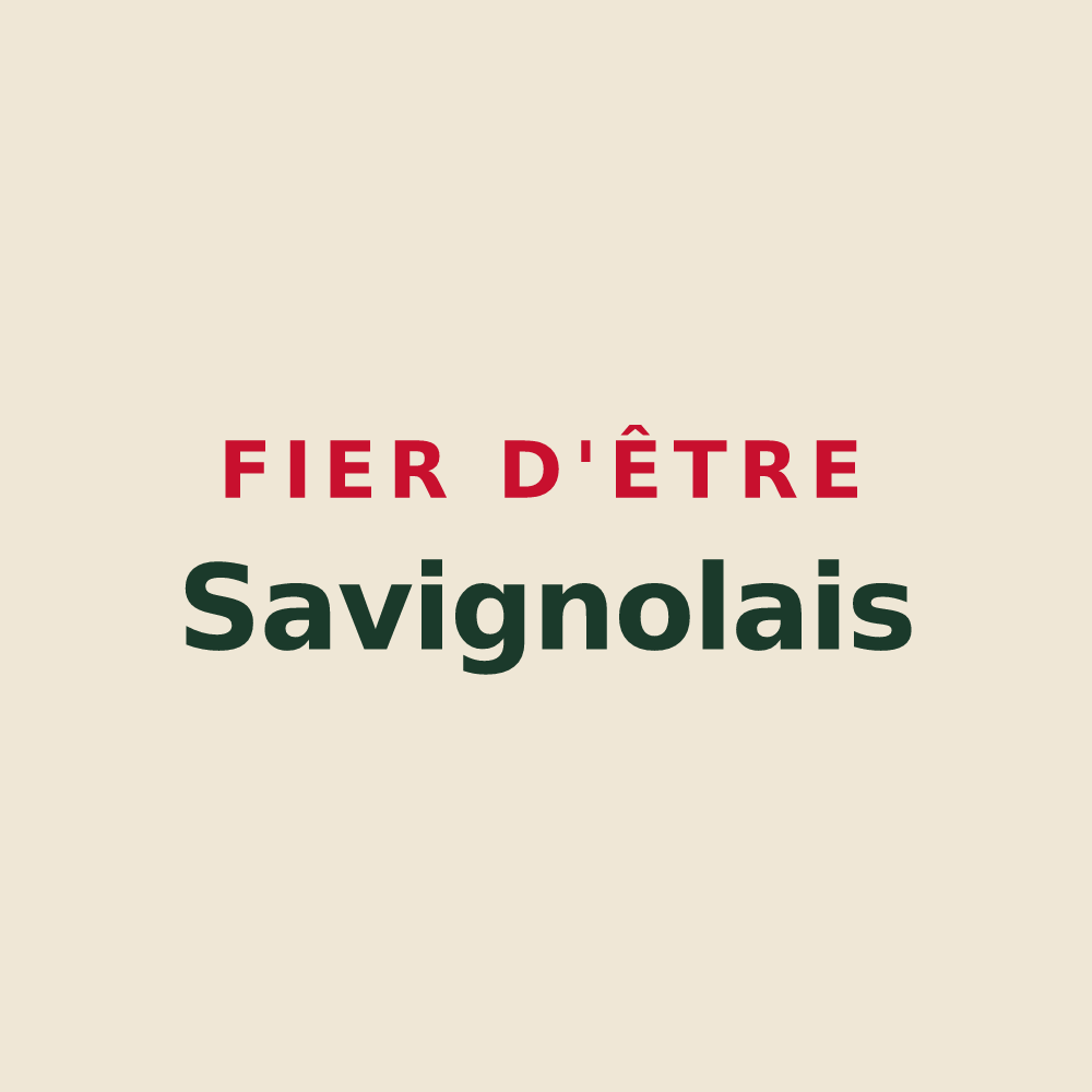 Tote bag « Fier d'être Savignolais » — design pour Savigneux