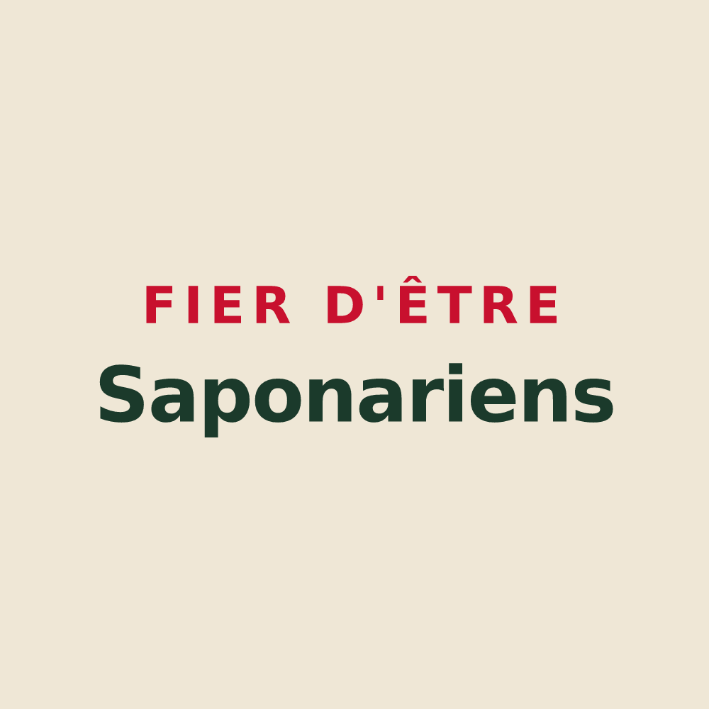 Tote bag « Fier d'être Saponariens » — design pour Savonnières-devant-Bar