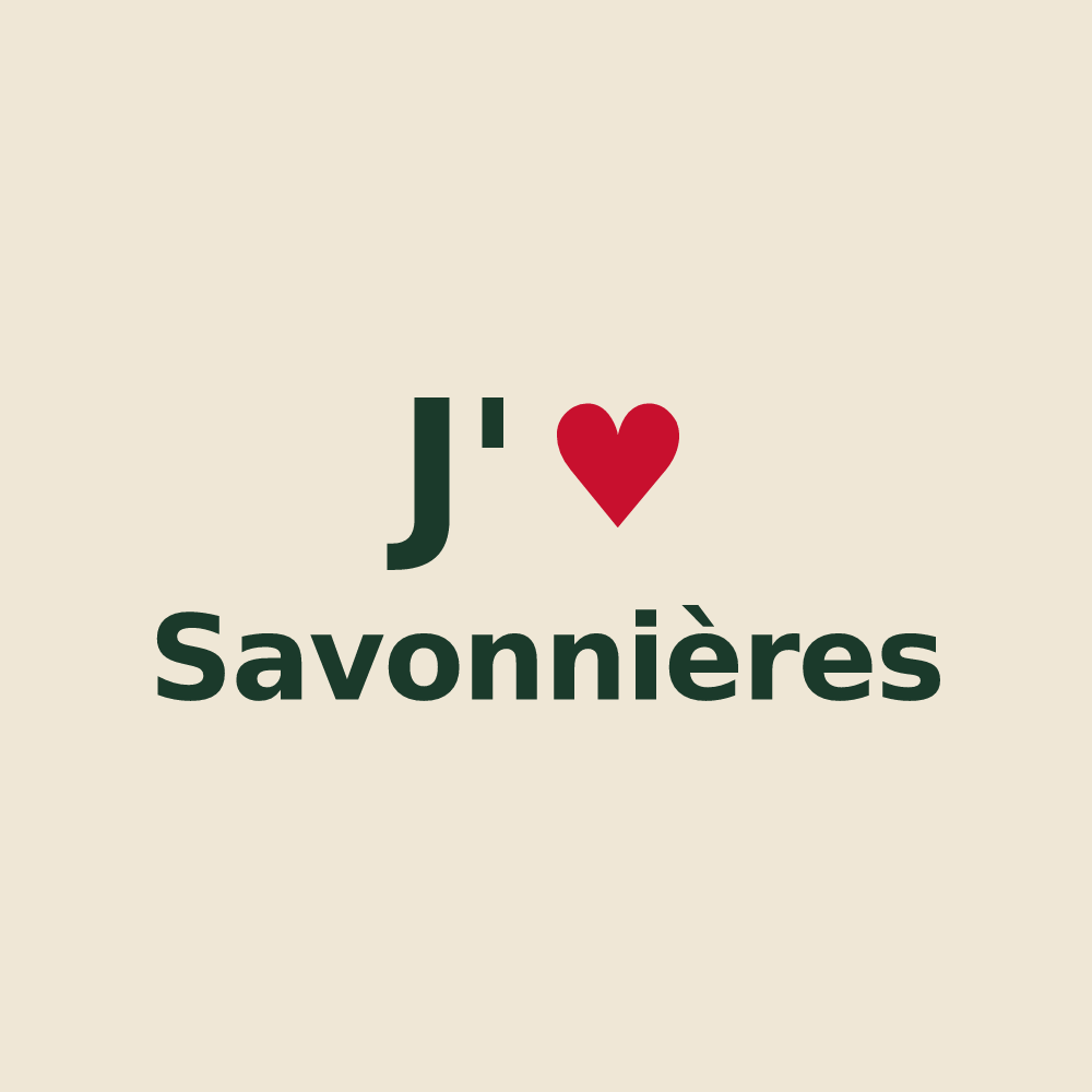 Tote bag personnalisé Savonnières — design J'aime Savonnières