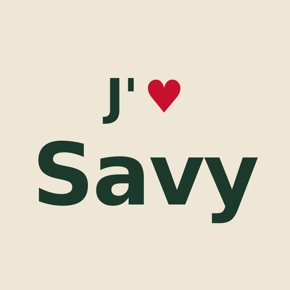 Tote bag personnalisé Savy — design J'aime Savy