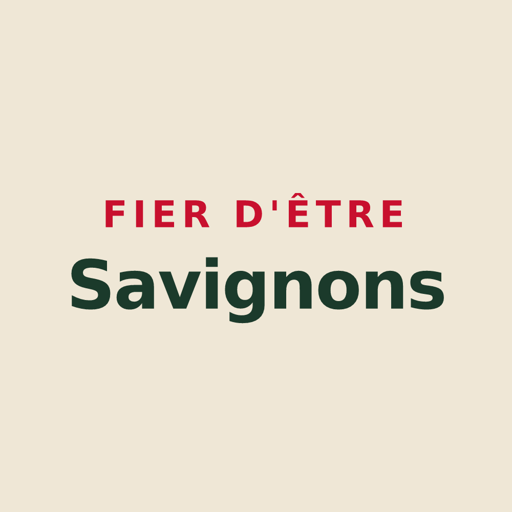 Tote bag « Fier d'être Savignons » — design pour Savy