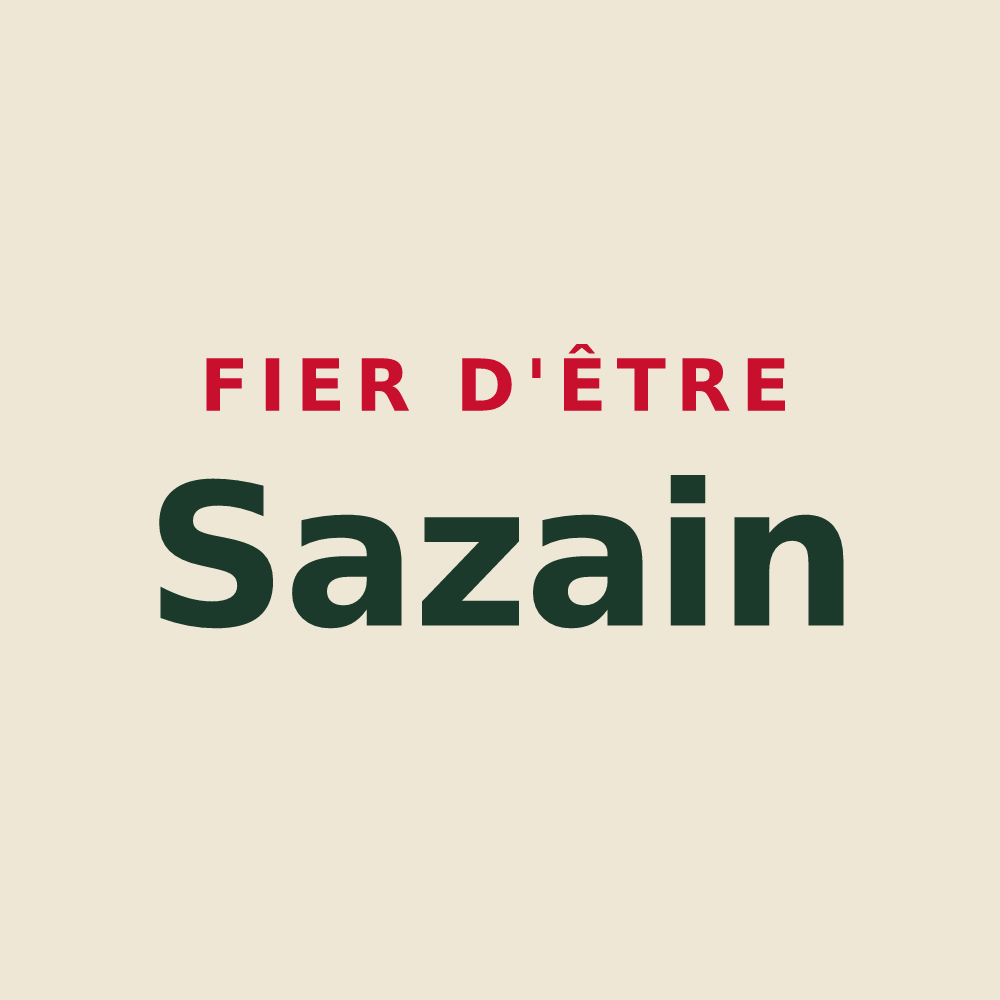 Tote bag « Fier d'être Sazain » — design pour Saze