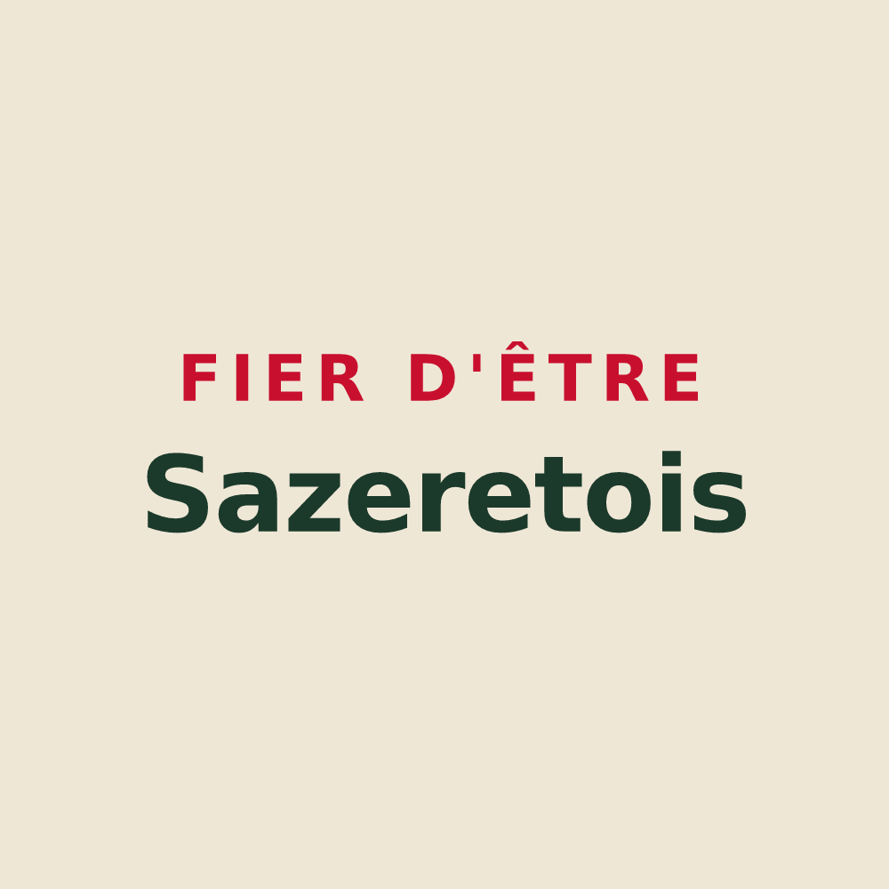 Tote bag « Fier d'être Sazeretois » — design pour Sazeret