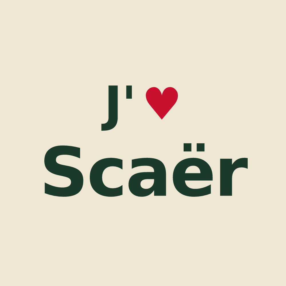 Tote bag personnalisé Scaër — design J'aime Scaër