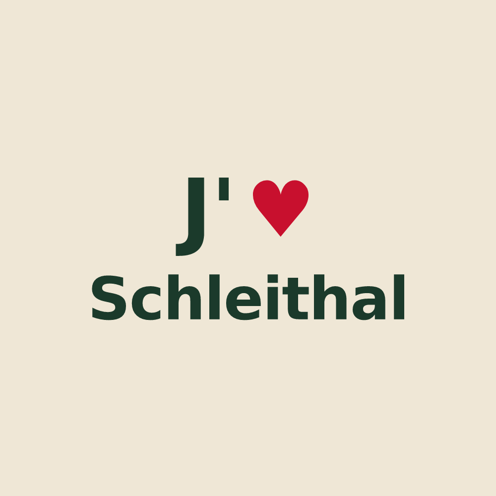 Tote bag personnalisé Schleithal — design J'aime Schleithal