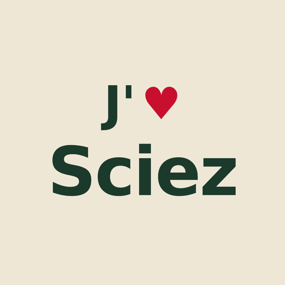 Tote bag personnalisé Sciez — design J'aime Sciez