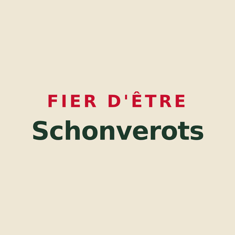 Tote bag « Fier d'être Schonverots » — design pour Scionzier