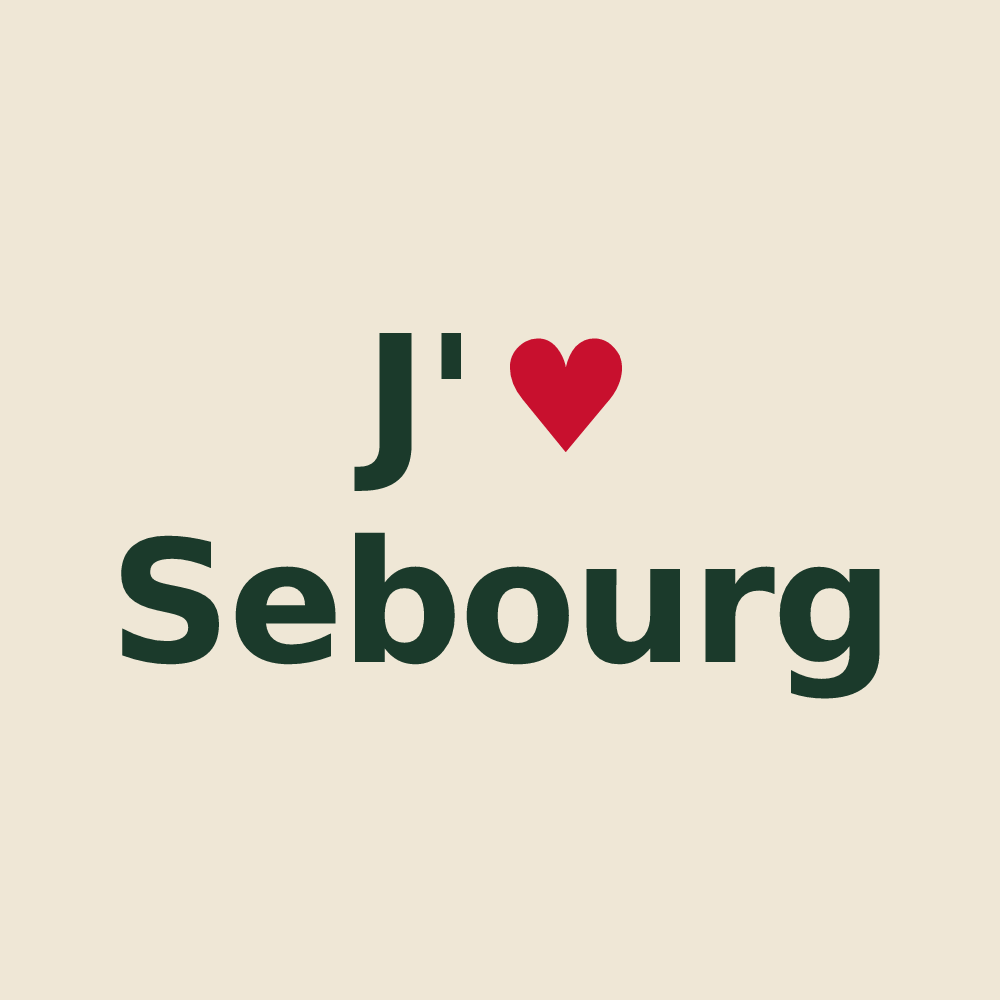 Tote bag personnalisé Sebourg — design J'aime Sebourg