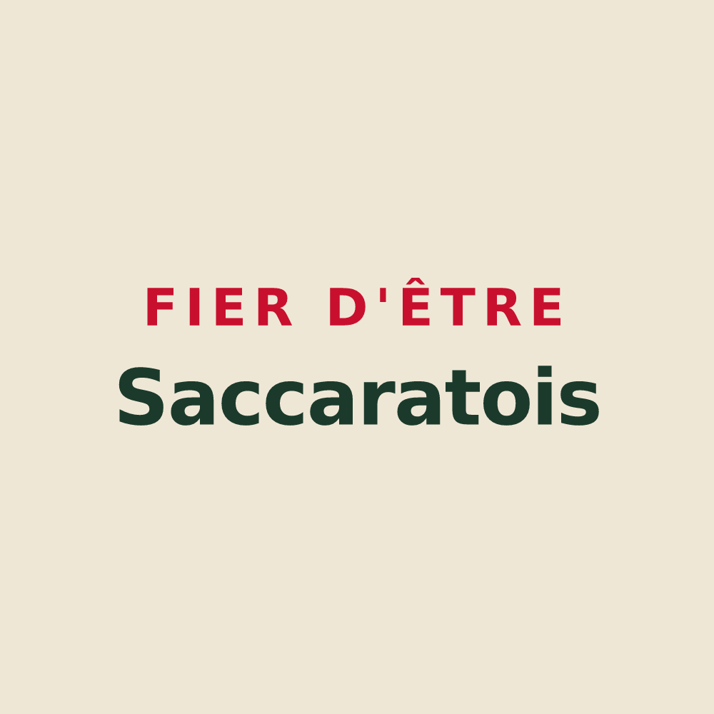 Tote bag « Fier d'être Saccaratois » — design pour Sécheras