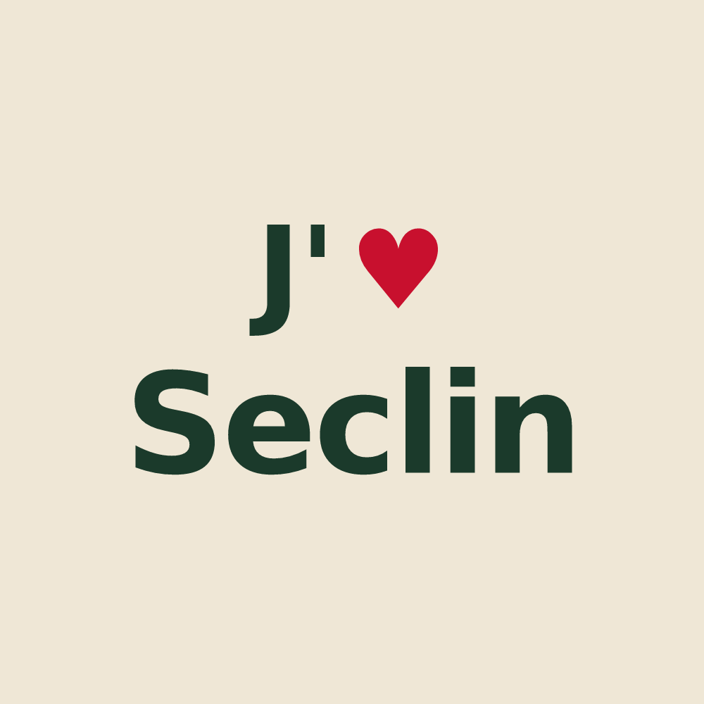 Tote bag personnalisé Seclin — design J'aime Seclin