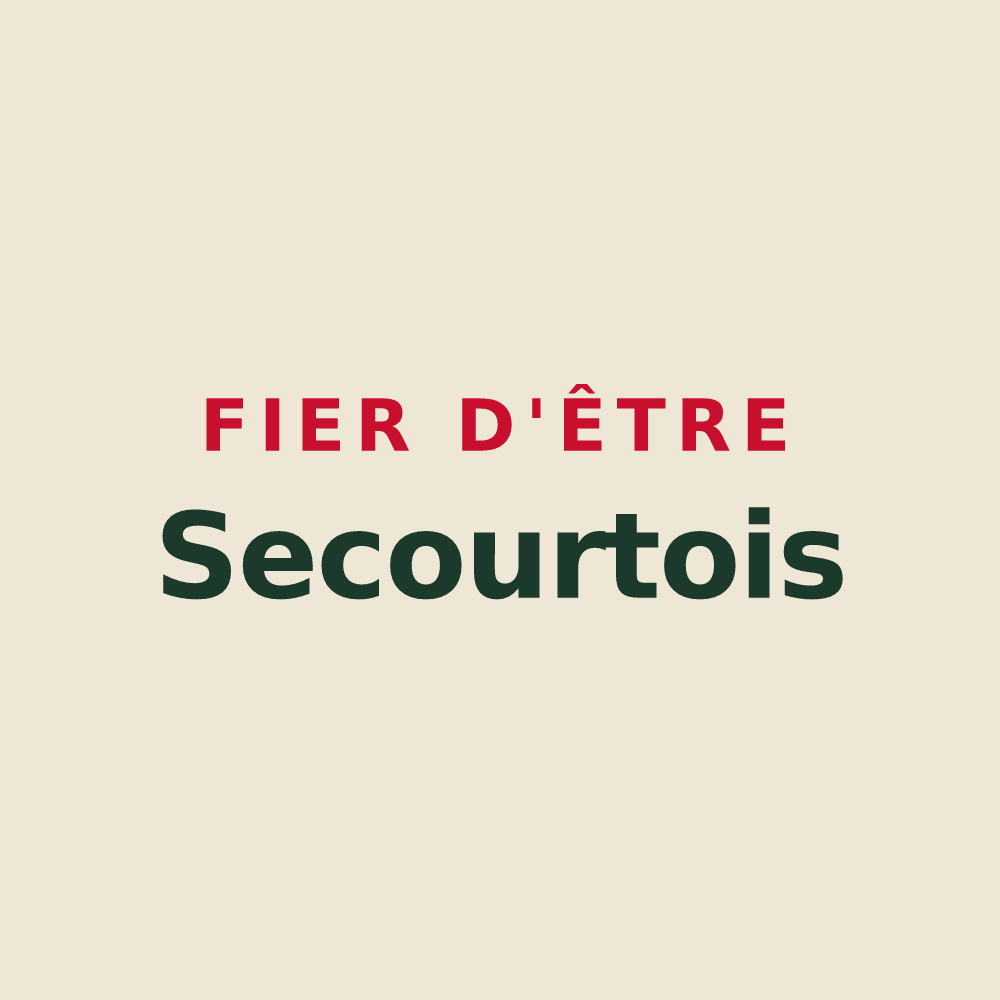 Tote bag « Fier d'être Secourtois » — design pour Secourt