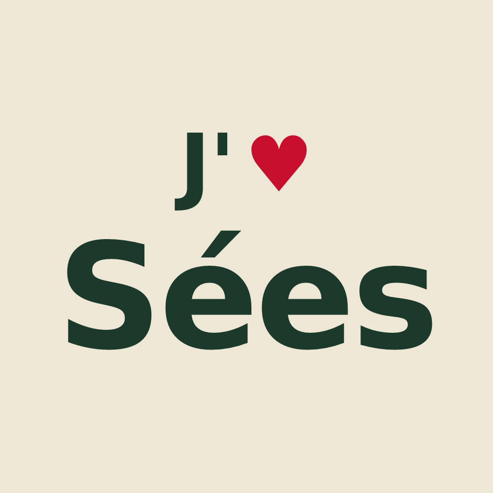 Tote bag personnalisé Sées — design J'aime Sées