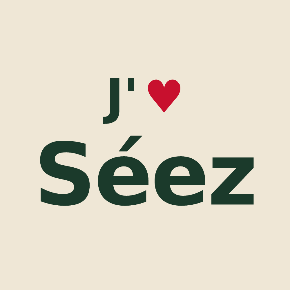 Tote bag personnalisé Séez — design J'aime Séez