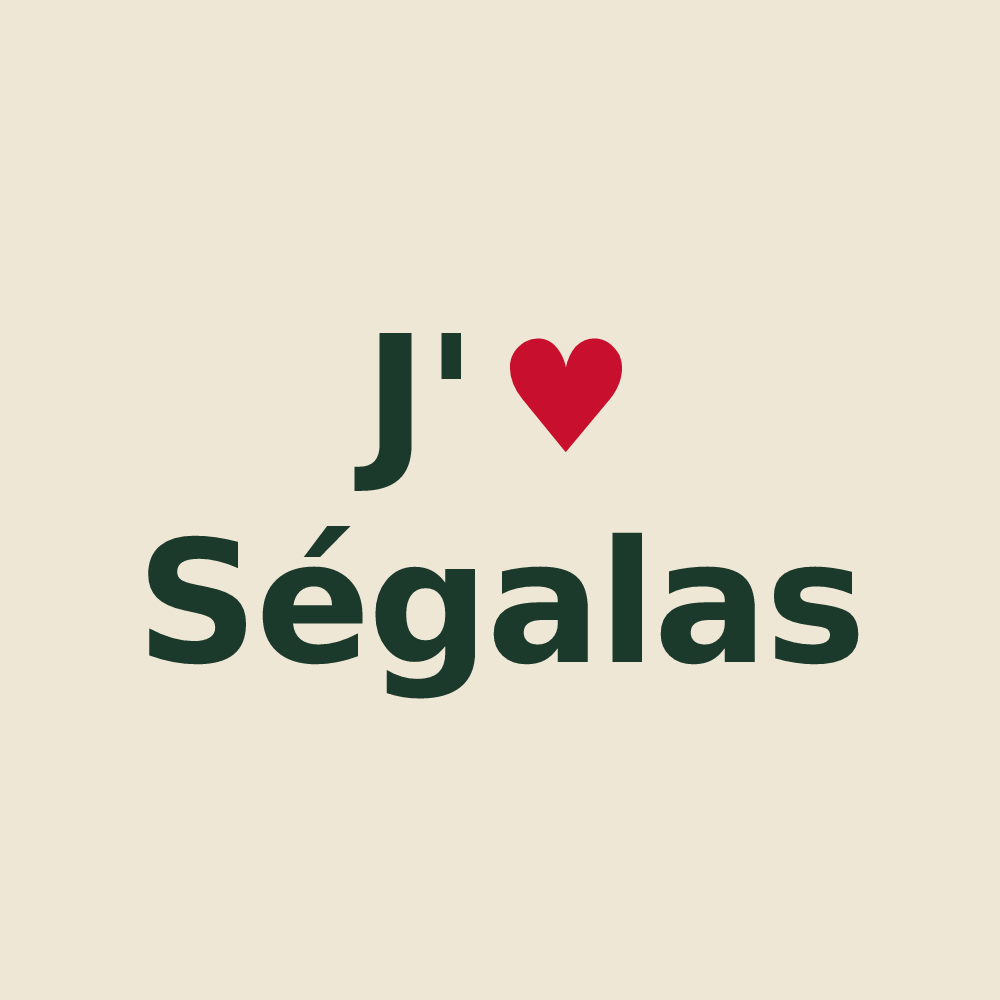 Tote bag personnalisé Ségalas — design J'aime Ségalas