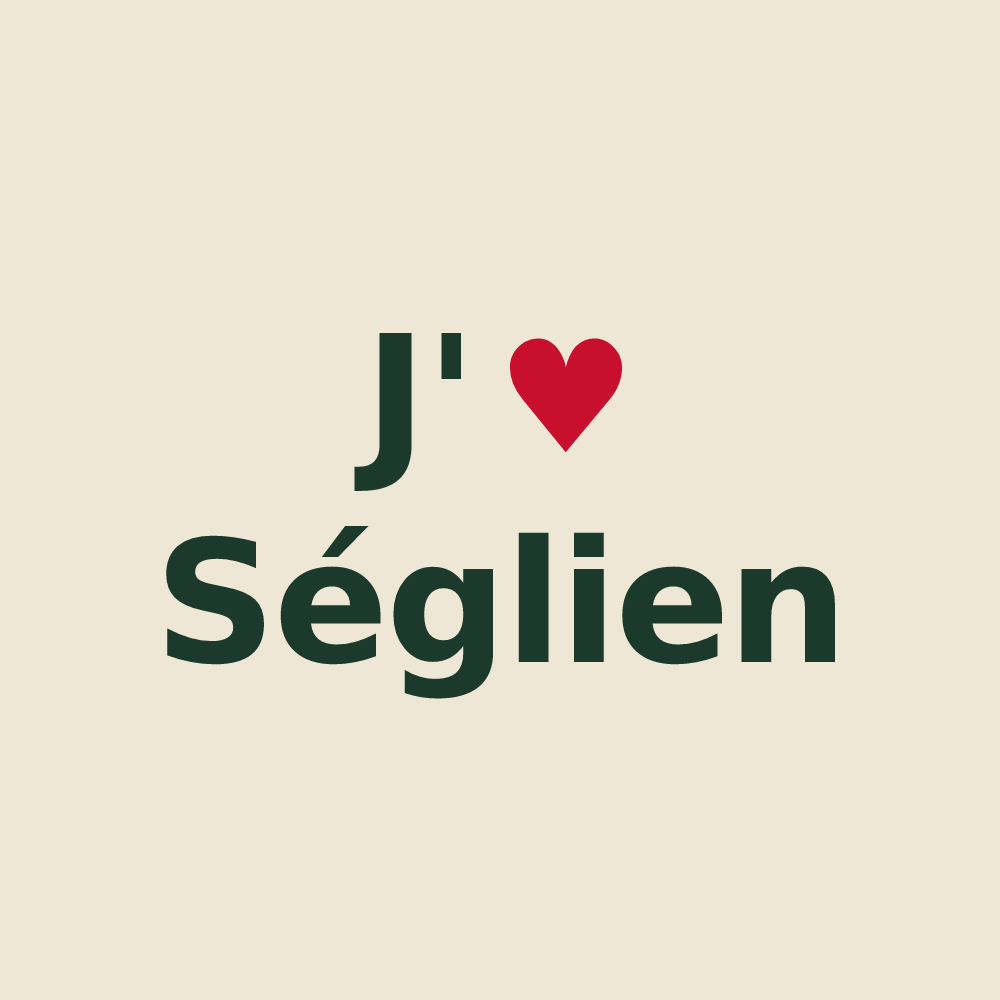 Tote bag personnalisé Séglien — design J'aime Séglien