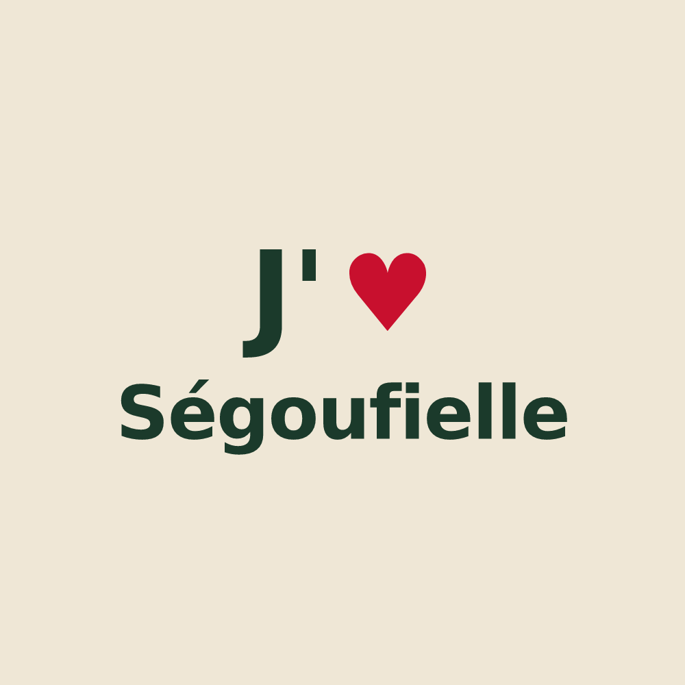Tote bag personnalisé Ségoufielle — design J'aime Ségoufielle