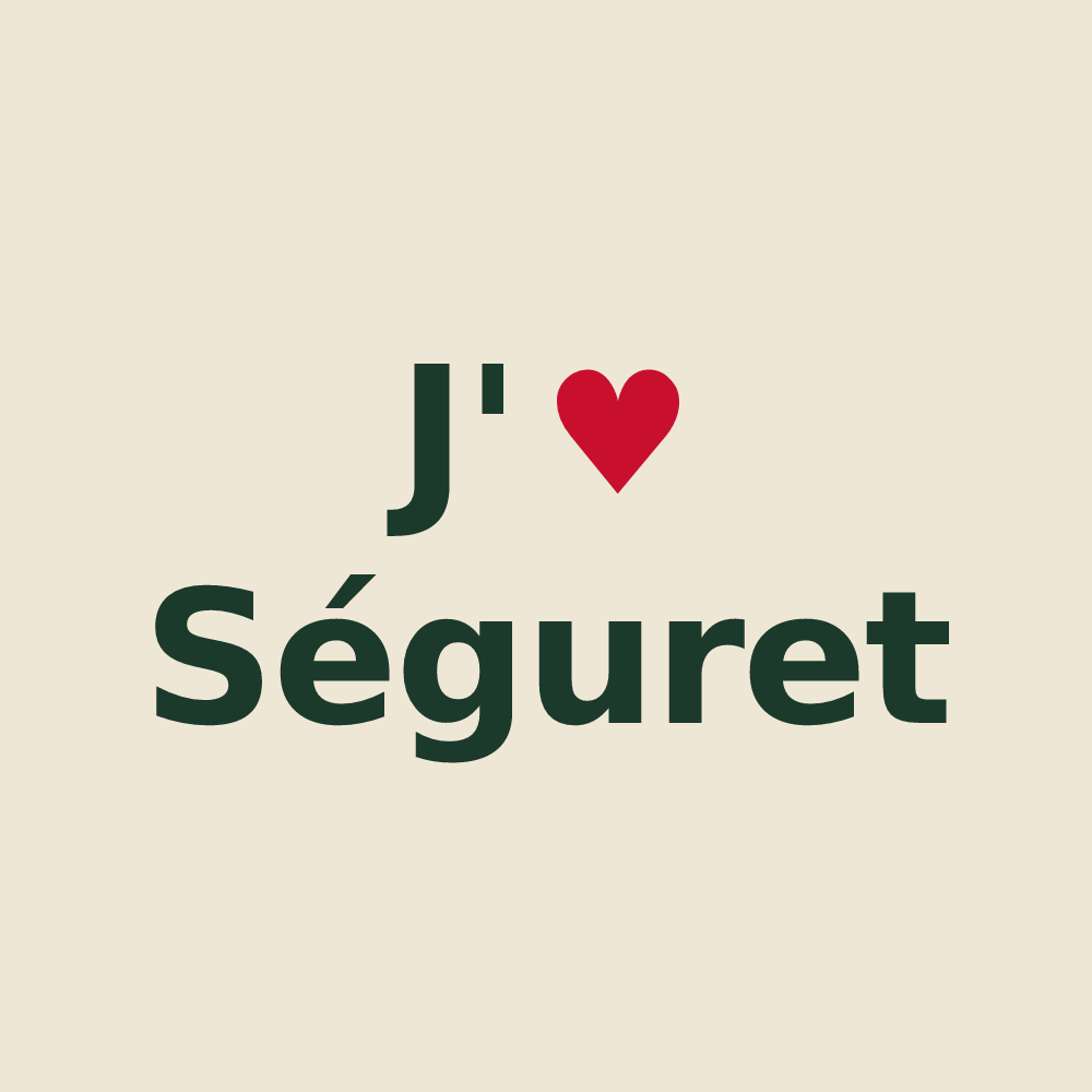 Tote bag personnalisé Séguret — design J'aime Séguret