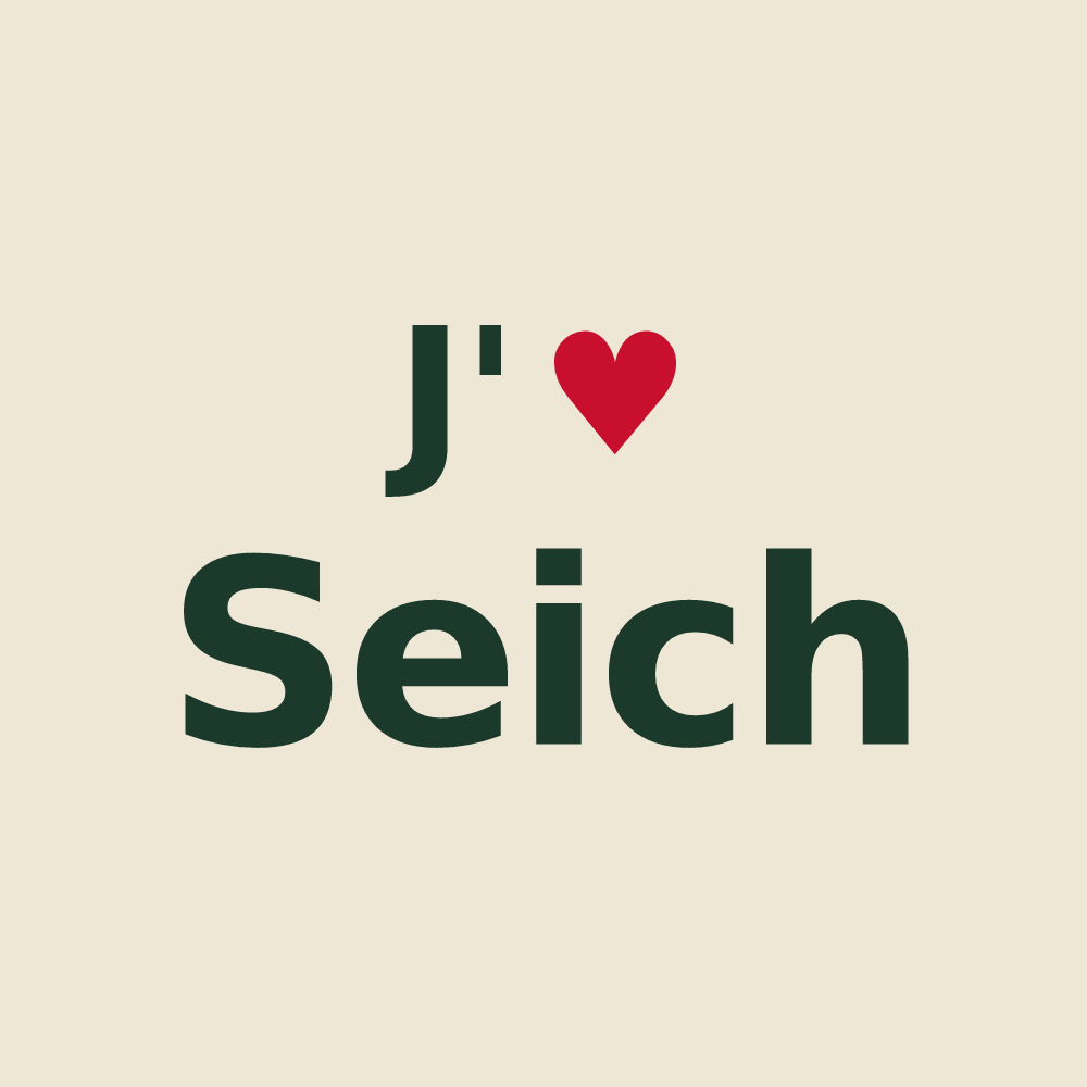 Tote bag personnalisé Seich — design J'aime Seich