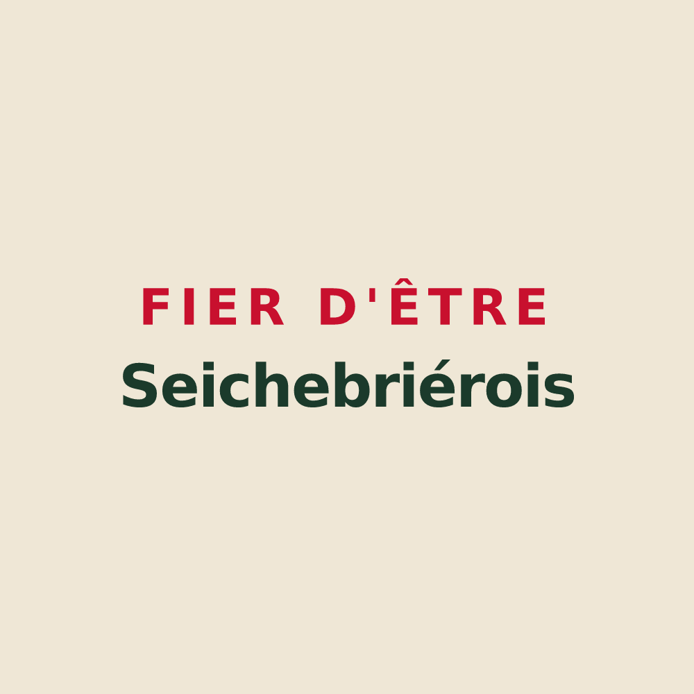 Tote bag « Fier d'être Seichebriérois » — design pour Seichebrières
