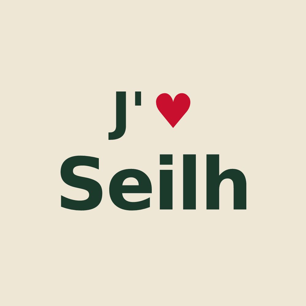 Tote bag personnalisé Seilh — design J'aime Seilh