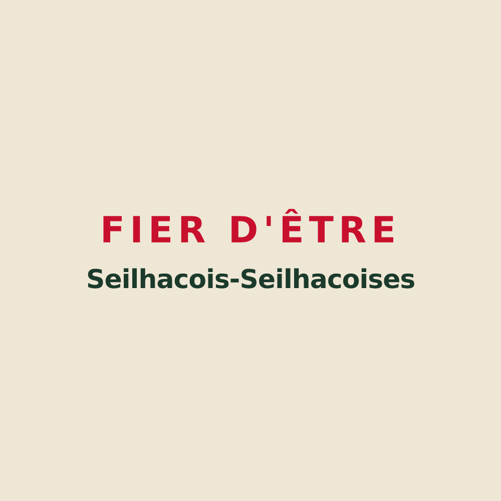 Tote bag « Fier d'être Seilhacois-Seilhacoises » — design pour Seilhac