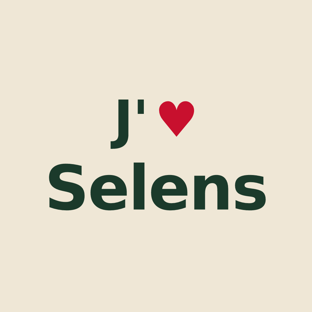 Tote bag personnalisé Selens — design J'aime Selens